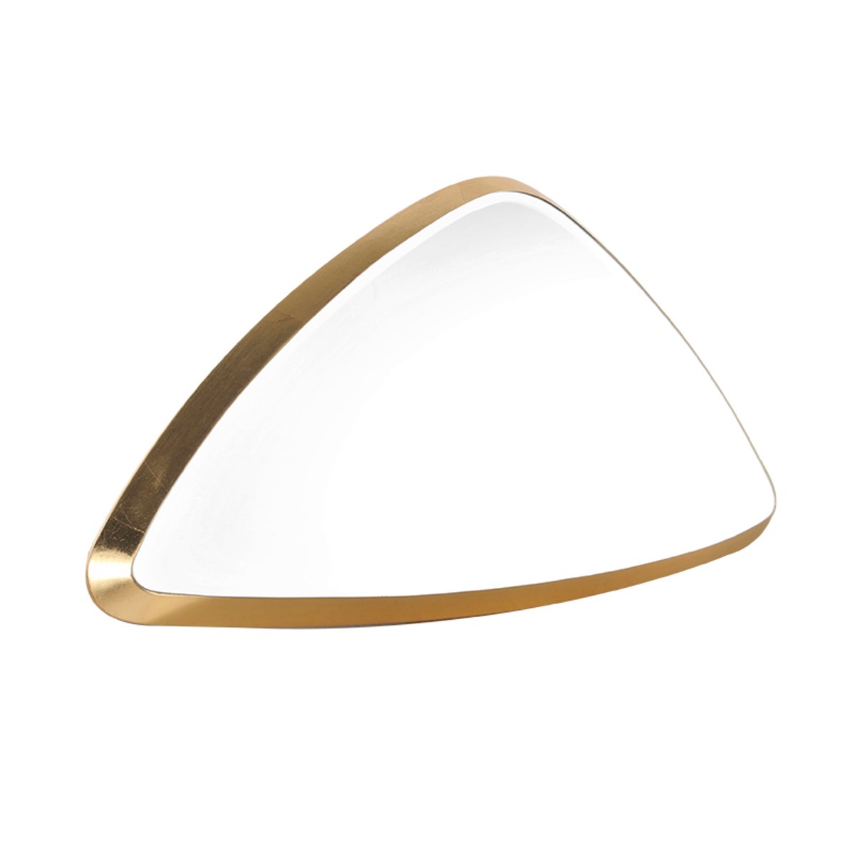 Miroir triangle arrondi 46x27x4cm or, EMDE