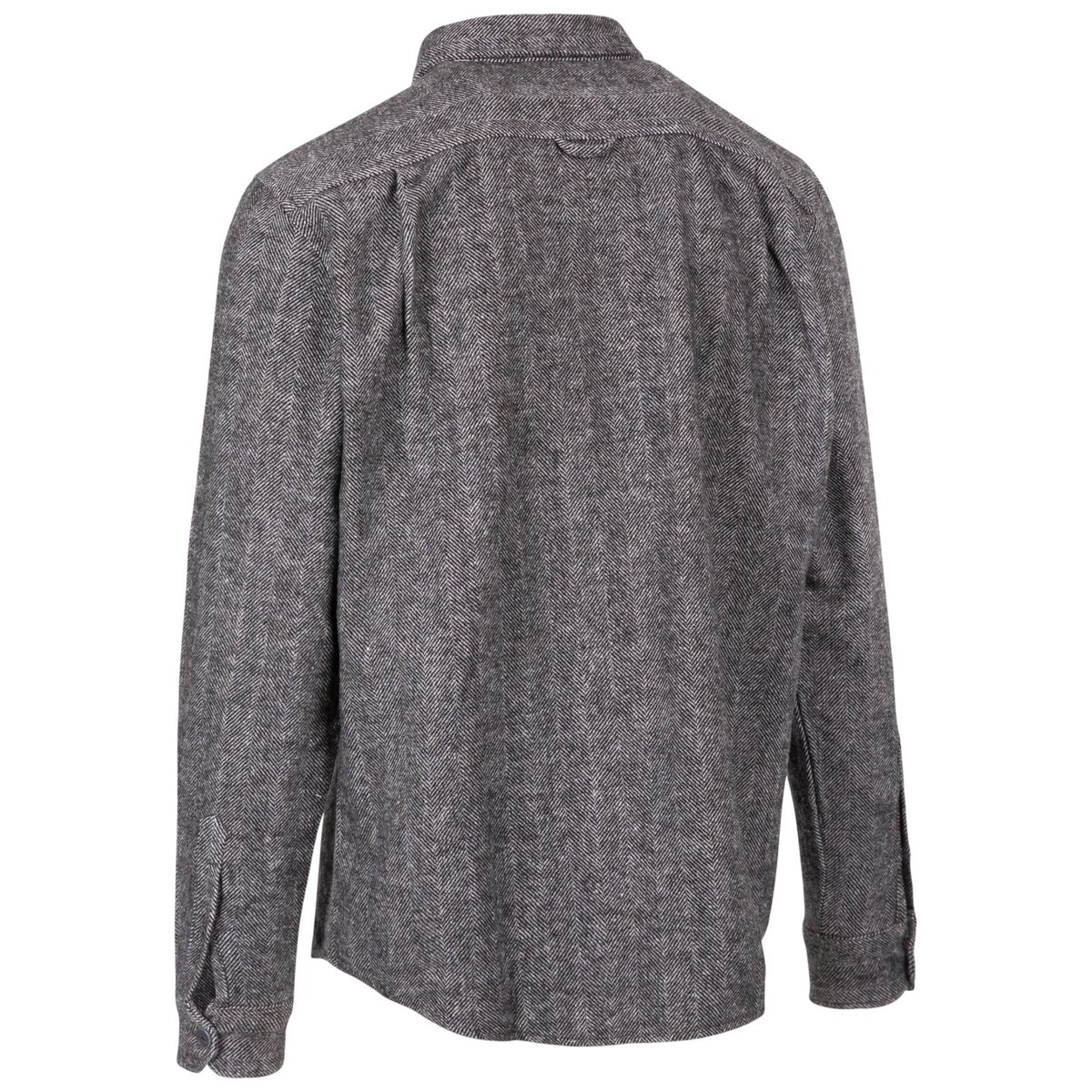 Chemise manches longues motif/style chevrons gris, TRESPASS