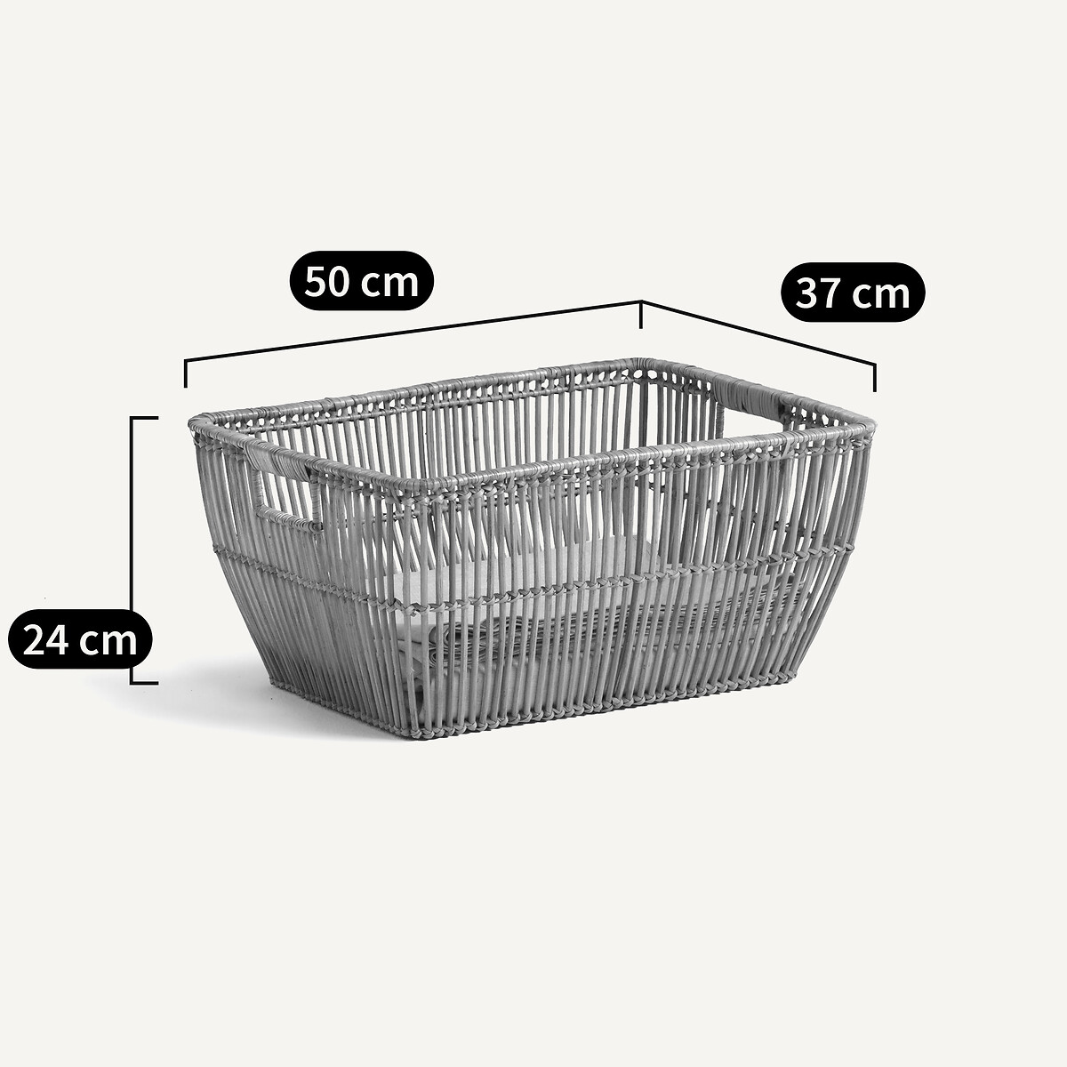 Sentaku Rattan Linen Basket natural, AM.PM