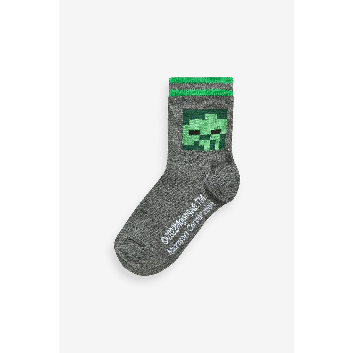 Chaussettes minecraft, lot de 5 vert/noir, NEXT
