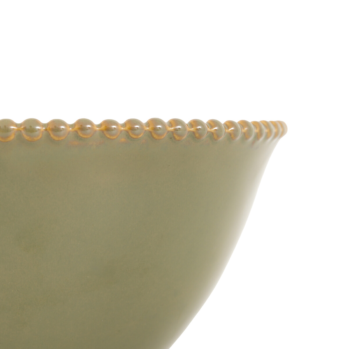 Set of 4 Harville Beaded Bowls in Olive olive, ÉDITÉ