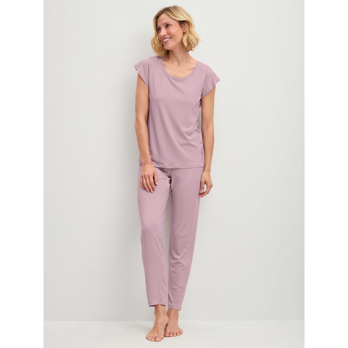 Bas de pyjama avec poches Modal DEEPSLEEPWEAR BALANCING dawn pink, CALIDA