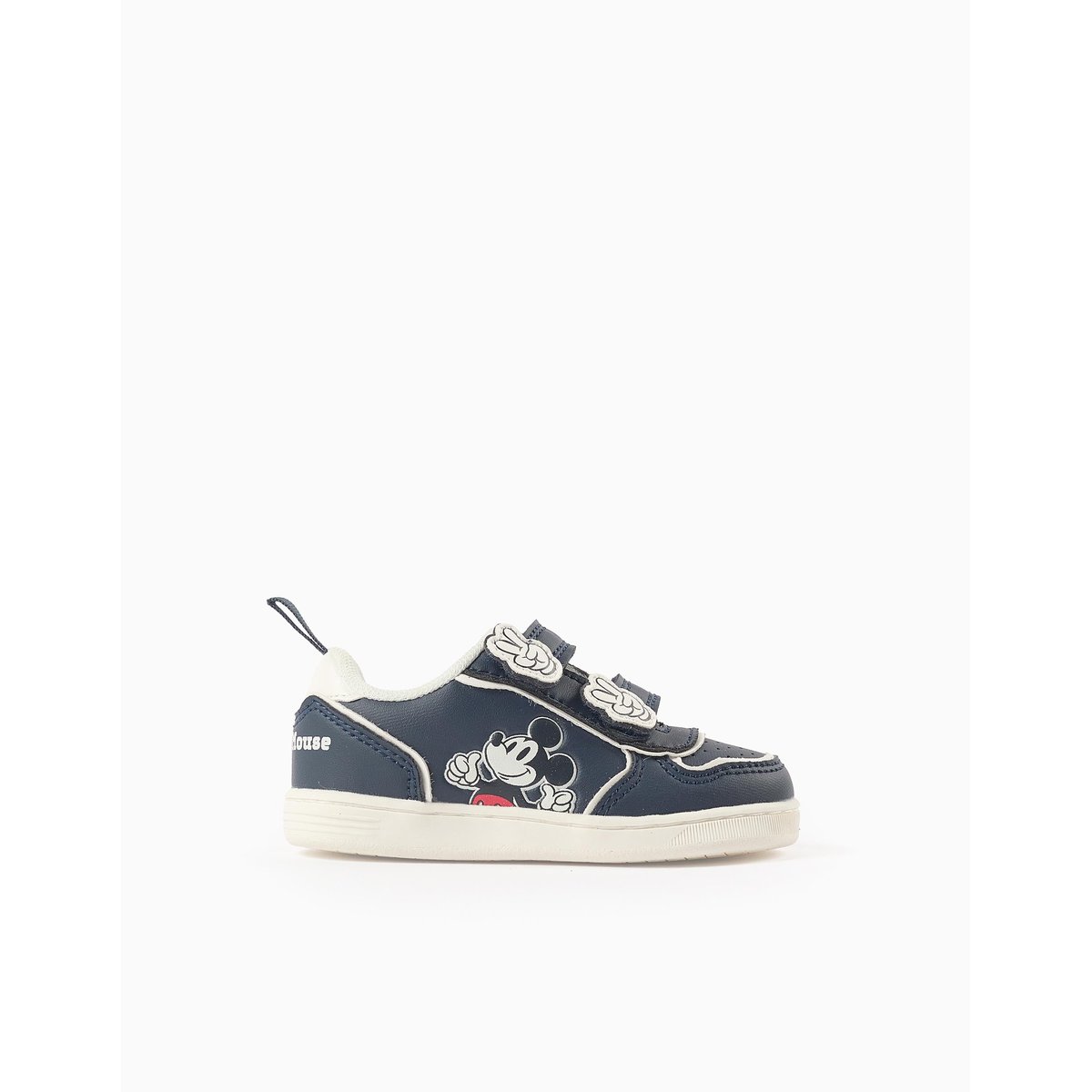 Baskets avec Fermeture à Scratch Mickey bleu foncé, ZIPPY