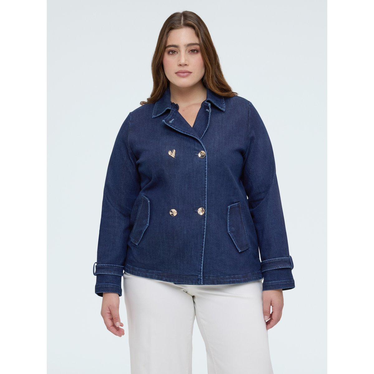 Veste croisée bleu, FIORELLA RUBINO