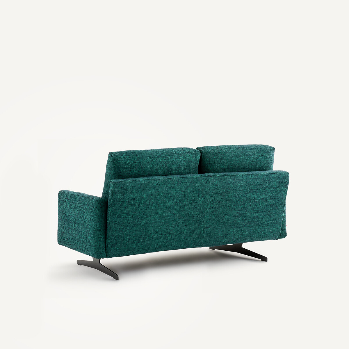 2-Sitzer-Sofa aus meliertem Stoff, DELICATO dunkelgrün, AM.PM
