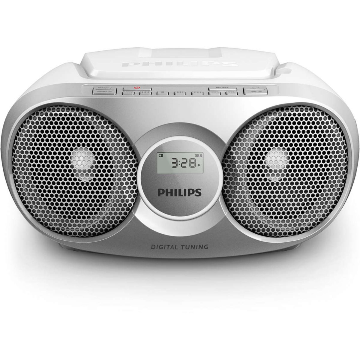 Lecteur CD AZ215S/12 Argent gris, PHILIPS