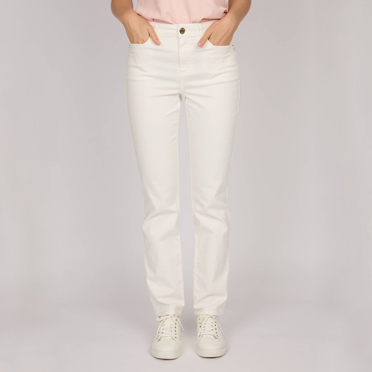 Pantalon Charly blanc, MISE AU GREEN