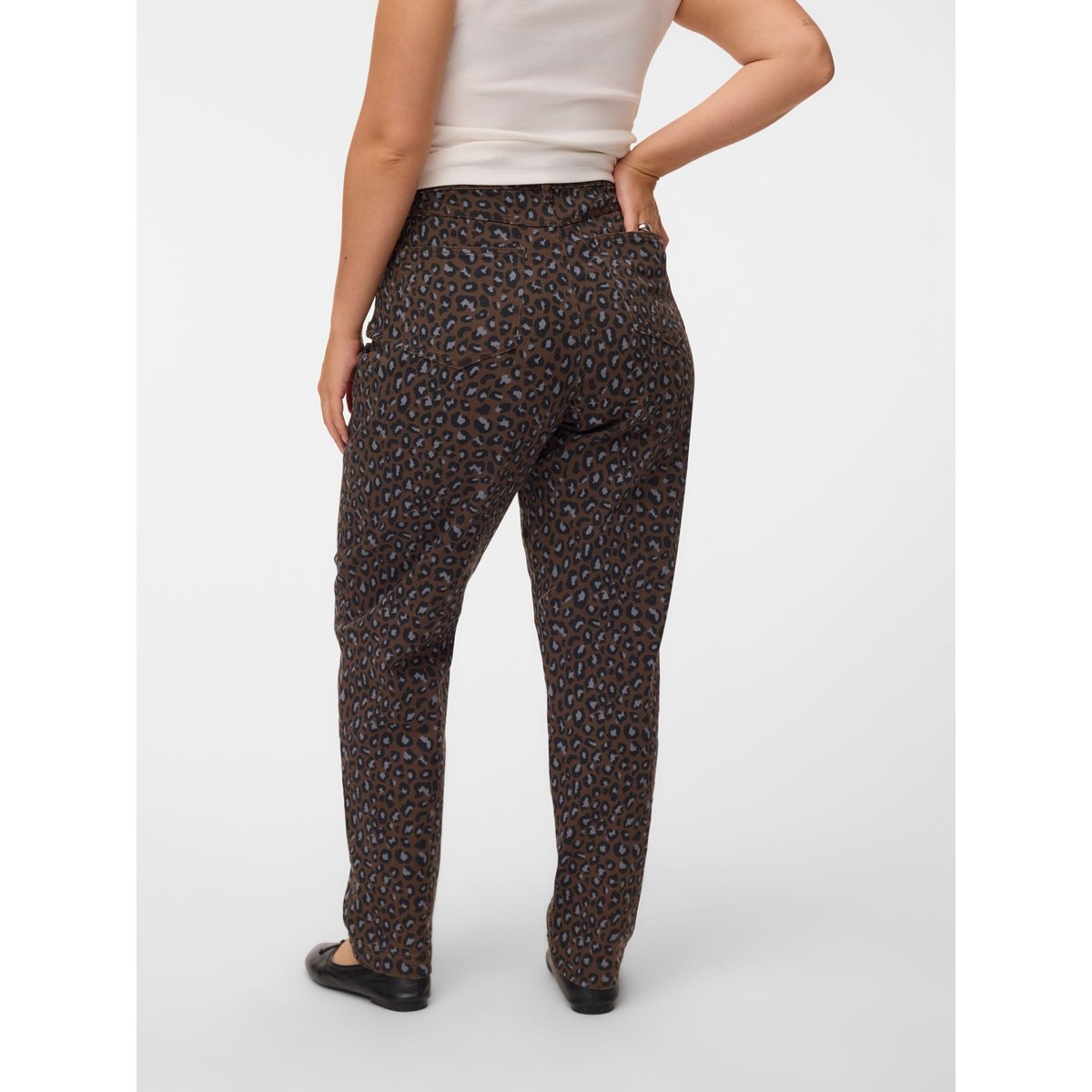 Jean Mom marron - chocolate chip 1, VERO MODA