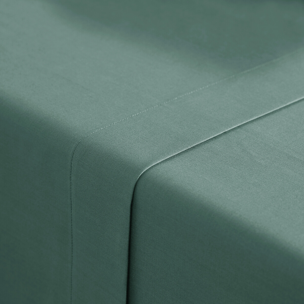 Drap plat uni en polycoton, Scenario vert forêt, LA REDOUTE INTERIEURS
