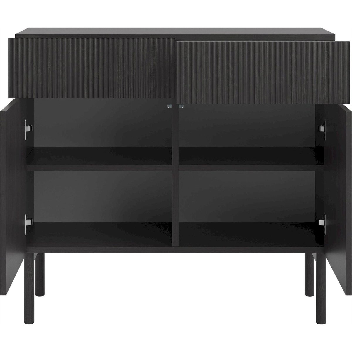 Buffet bas japandi collection NOLIE noir, RECOLLECTION