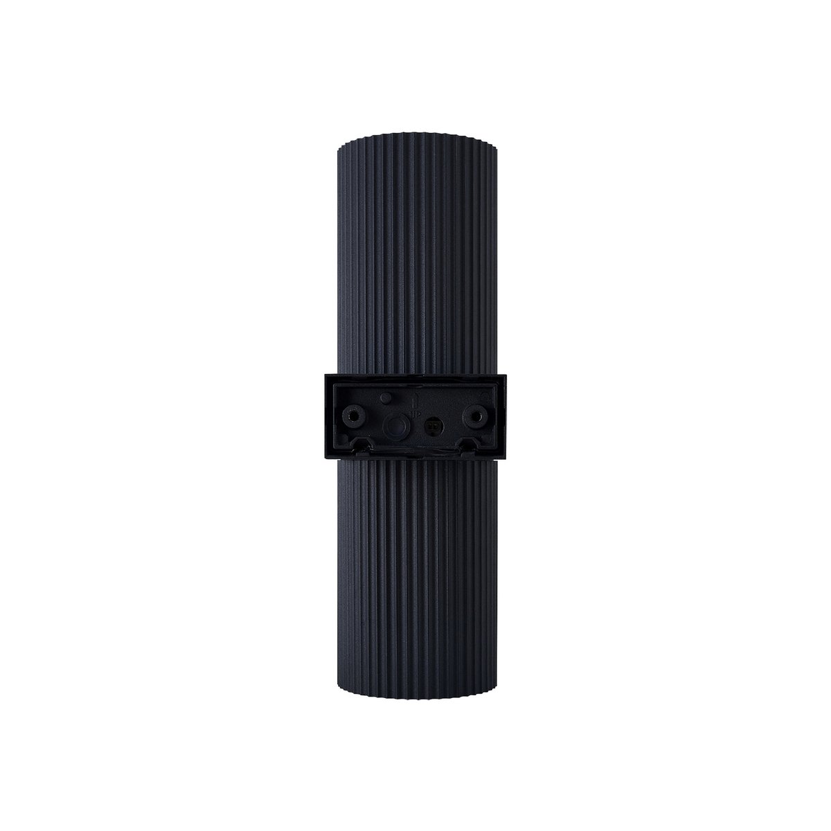 Applique murale extérieure surface cannelée en métal, KYKLOP Maxi noir, NORDLUX