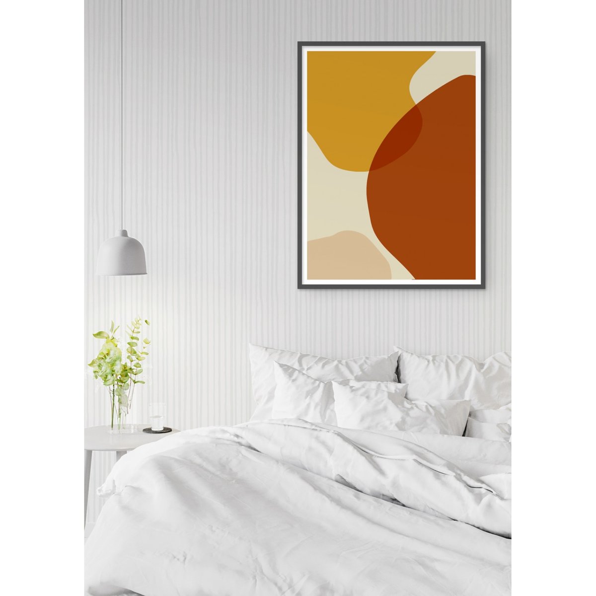 Affiche Abstract Background 3 blanc, L'AFFICHERIE