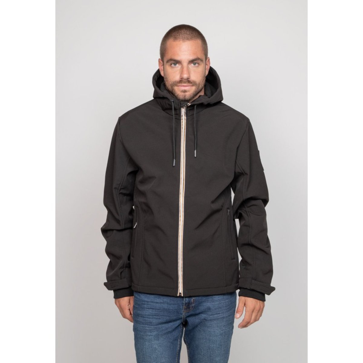 Blouson Capuche Zoshell noir, RITCHIE