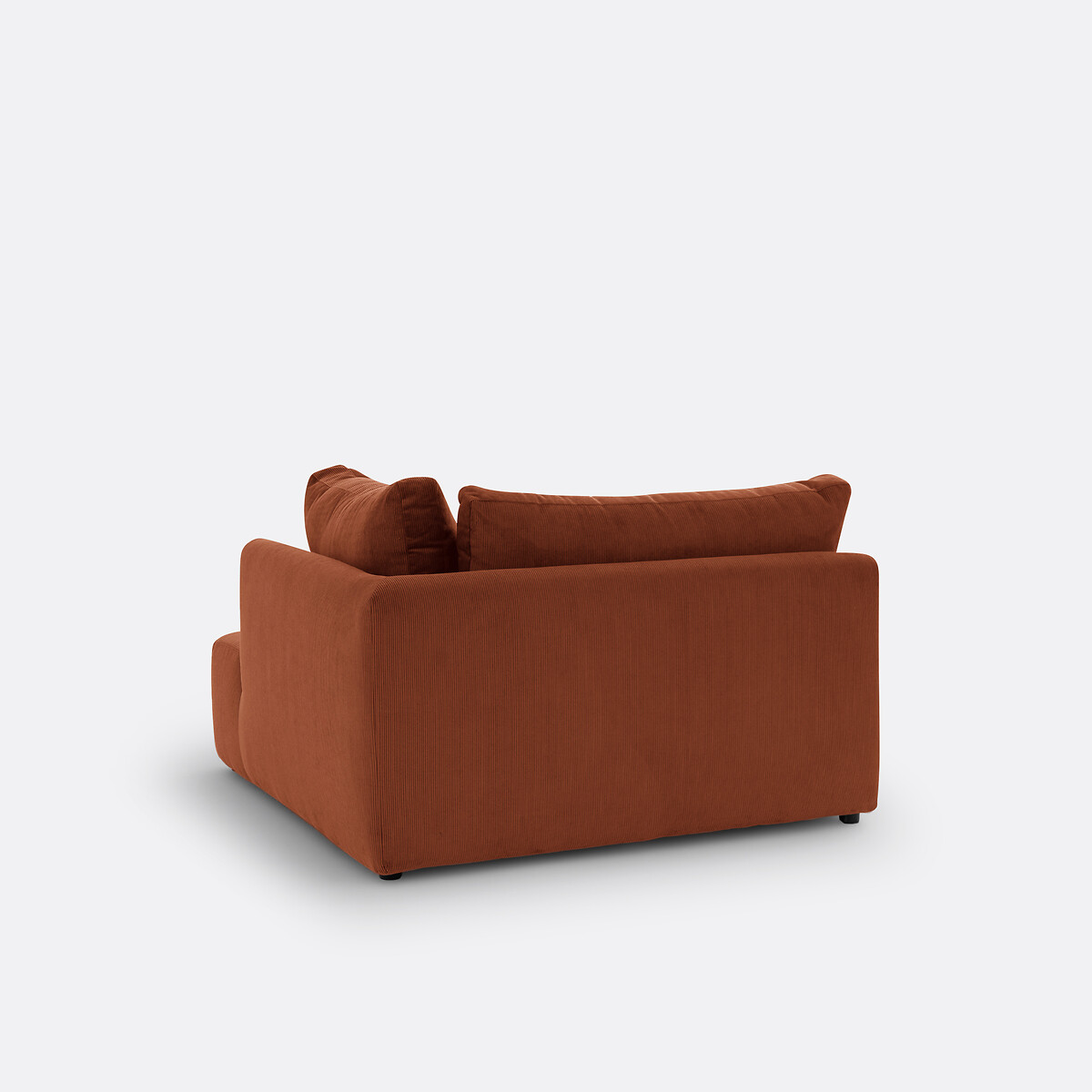 Moduleerbare hoekbank ribfluweel, Monica eekhoorn , LA REDOUTE INTERIEURS