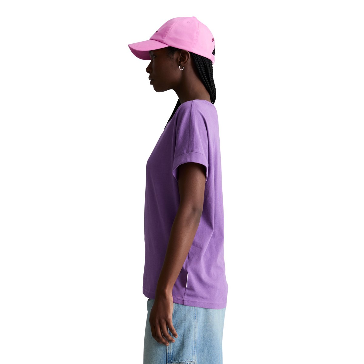 T-shirt DfC regular en coton organique violet, MARC O’POLO DENIM
