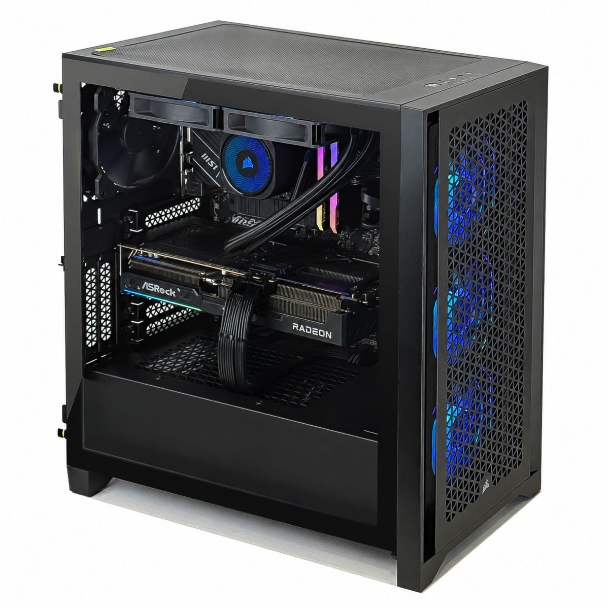 PC Gamer 4000D AMD9060R516GXFR - AMD Ryzen 5 5500 - AMD Radeon RX 9060 XT - 16 Go RAM - SSD 1 To - SANS OS couleur unique, CORSAIR
