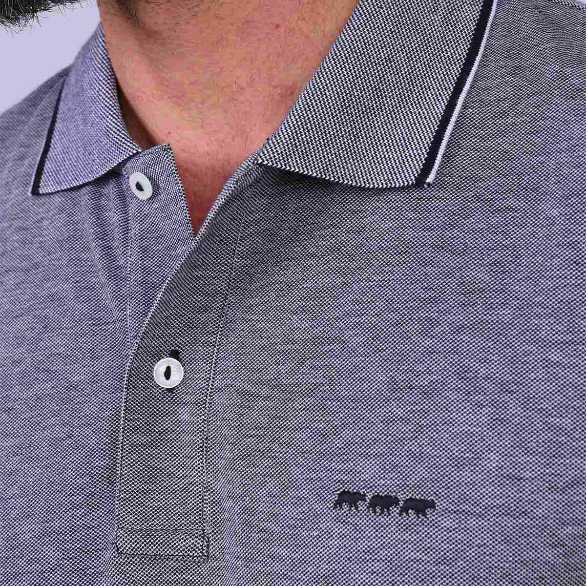 Polo chiné noir, MISE AU GREEN