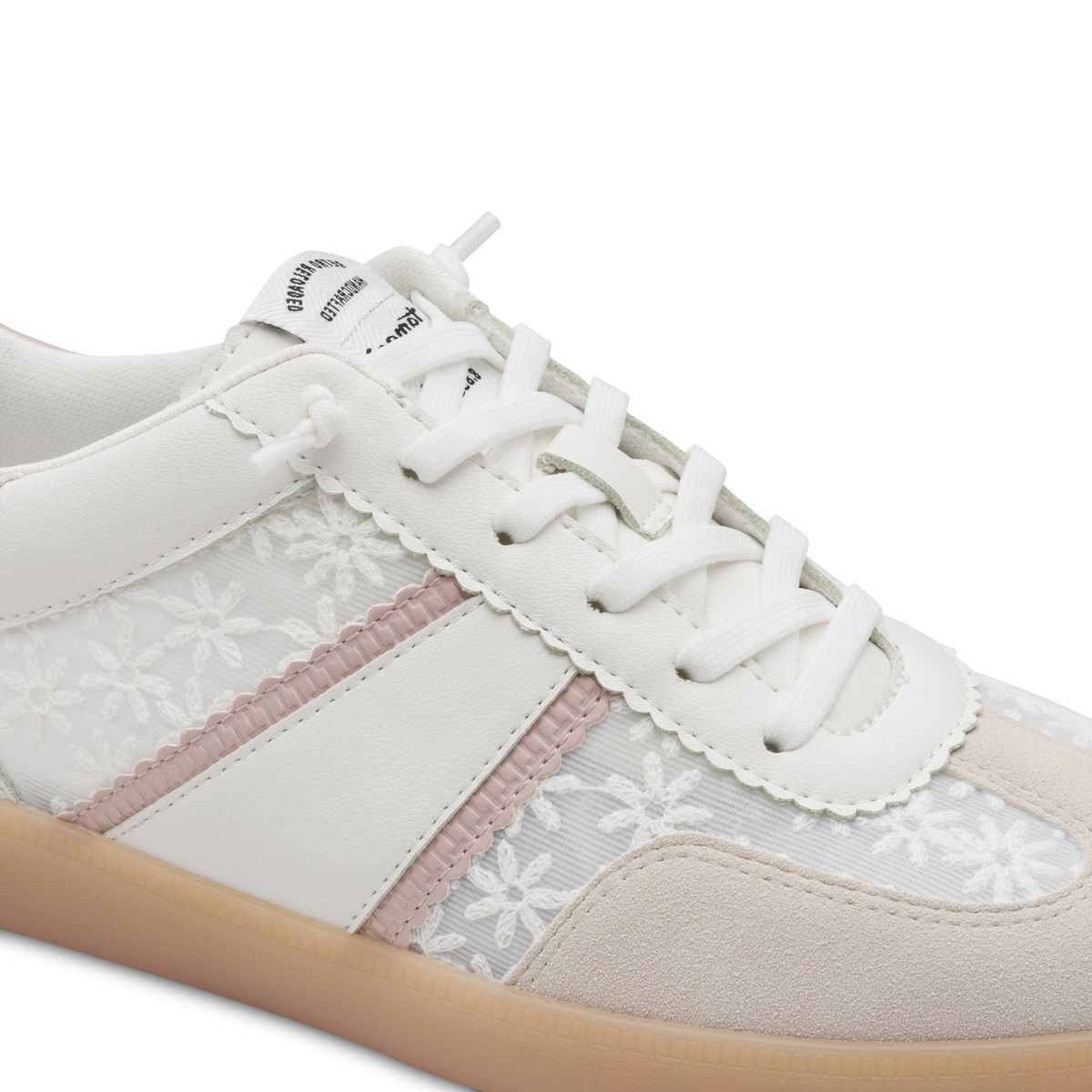 Basket à lacets blanc combiné, TAMARIS