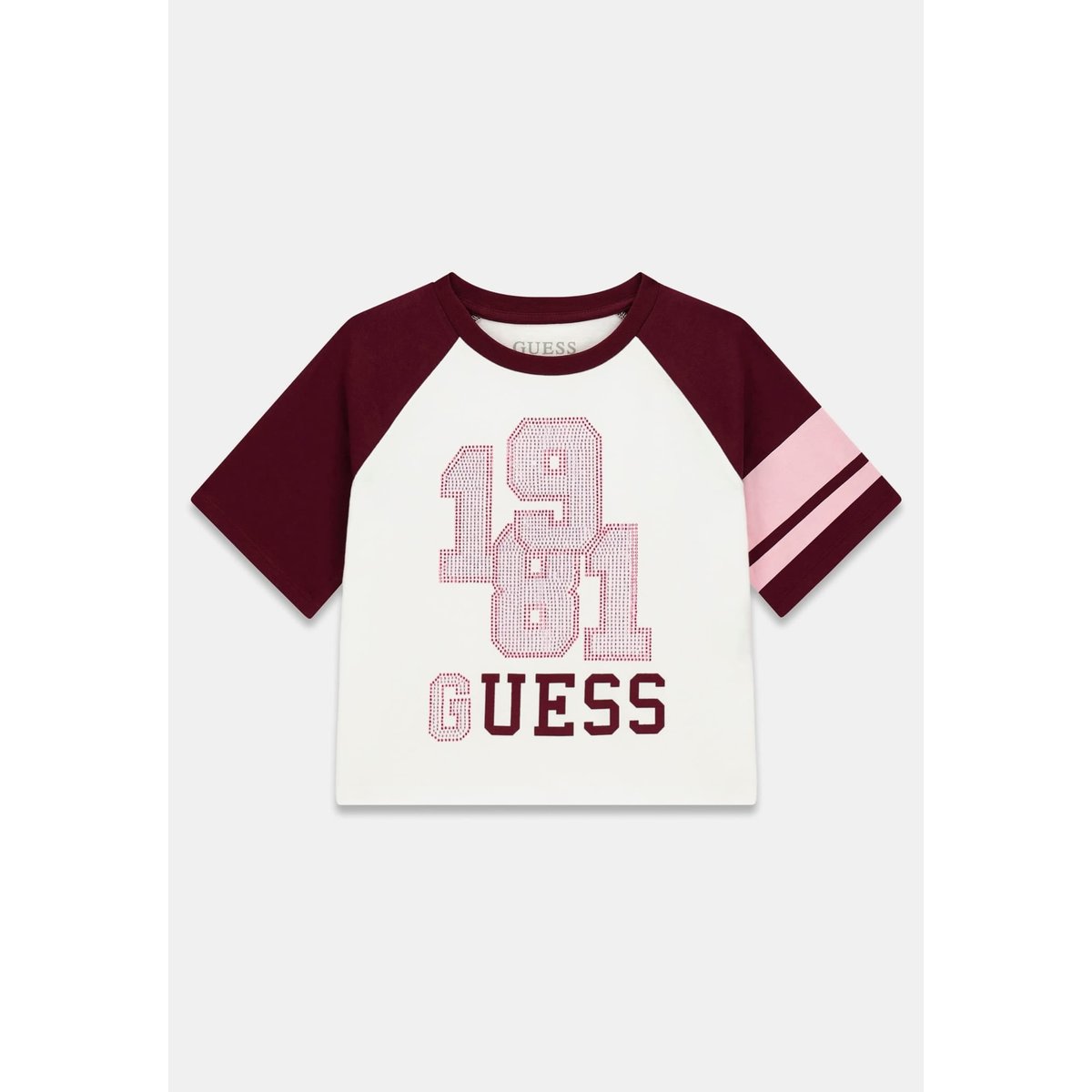 T-Shirt Avec Logo En Strass rose multi, GUESS KIDS
