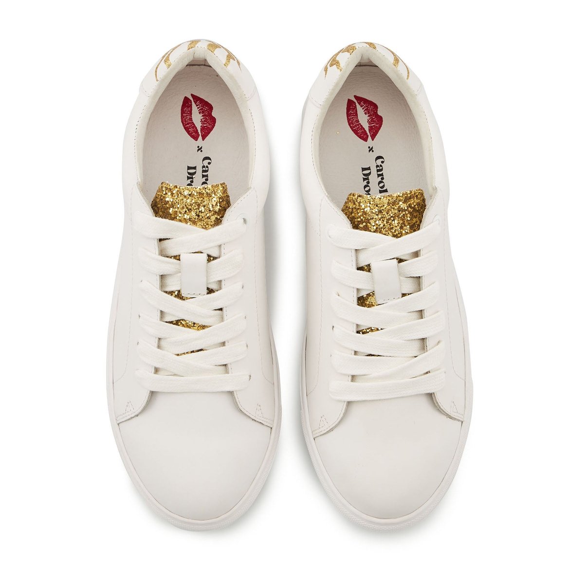 Baskets En Cuir Simone Caroline Drogo Have Faith blanc, BONS BAISERS