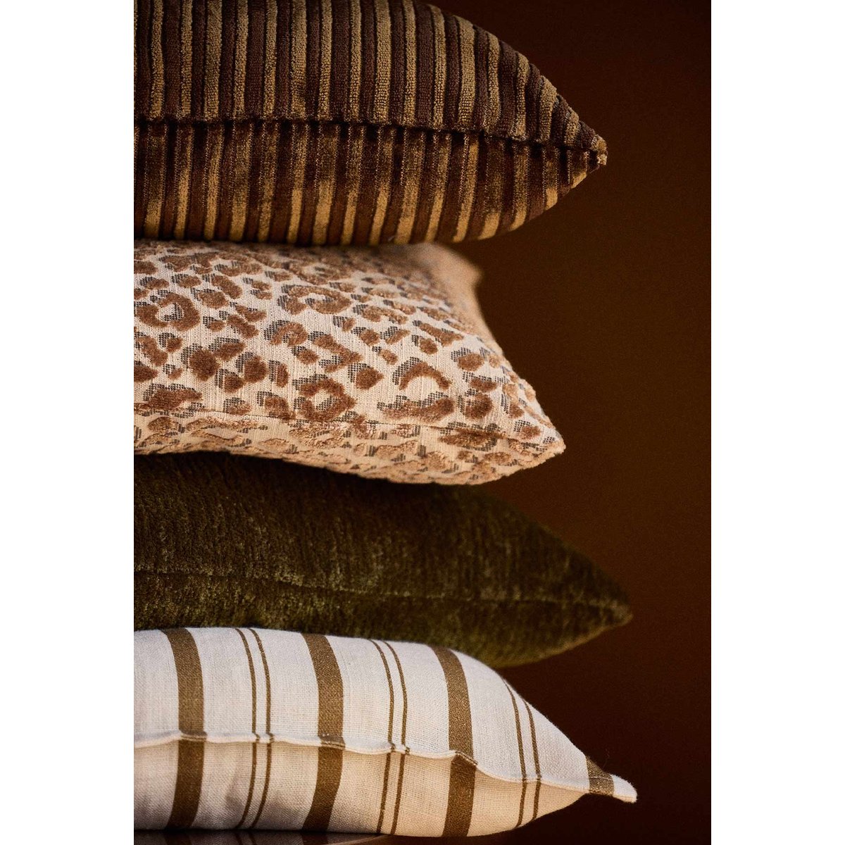 Housse de coussin, AUBUSSON marron aubusson cèdre, GABRIELLE PARIS