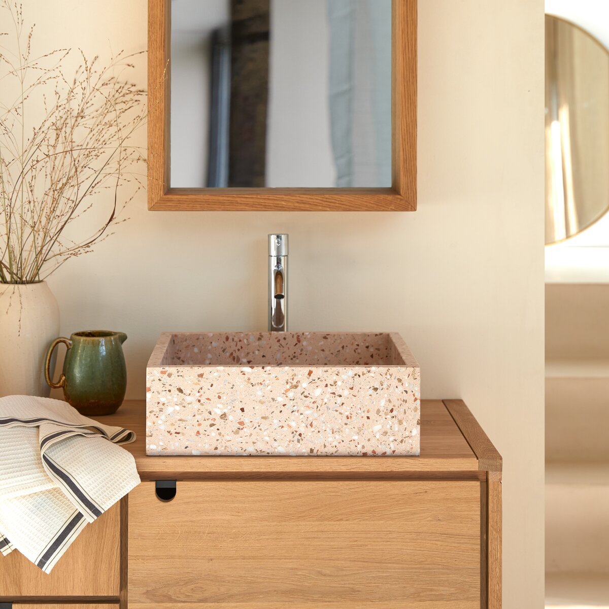 Vasque en Terrazzo premium, MADE rose, TIKAMOON