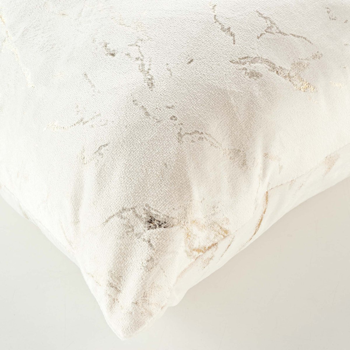 Coussin blanc - Effet marbré blanc, DOUCEUR D'INTÉRIEUR