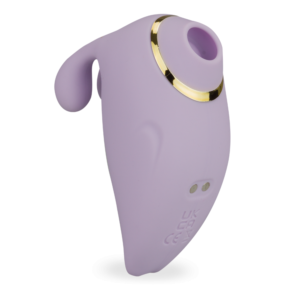 Vibromasseur puissant rabbit avec stimulateur sans contact amovible Unattached lilas, LOVE AND VIBES