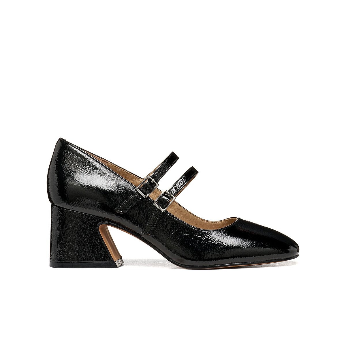 Babies in pelle con tacco, KALIDINE nero , GEOX