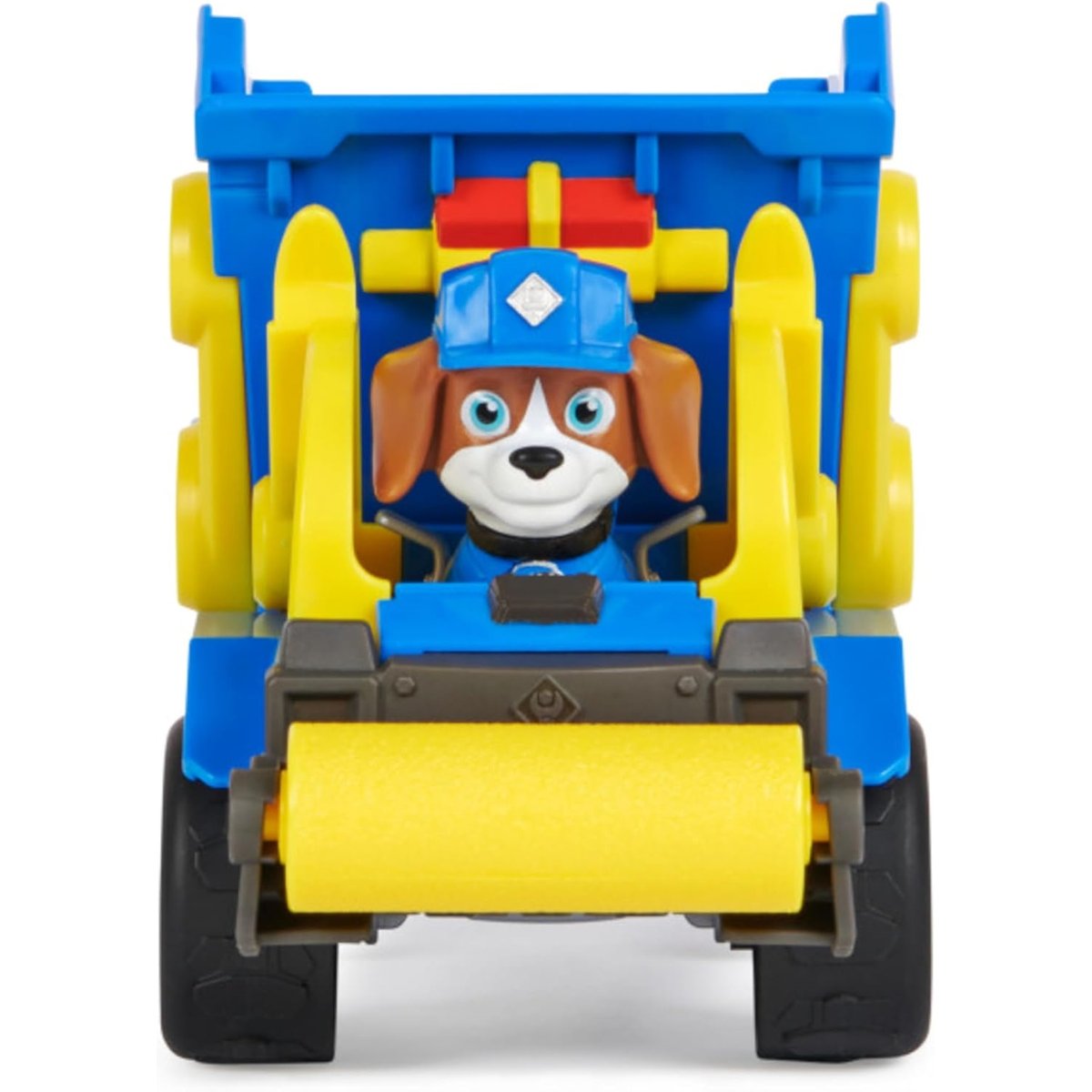 Rubble & Crew - Véhicule de chantier avec figurine Wheeler bleu et jaune, SPIN MASTER