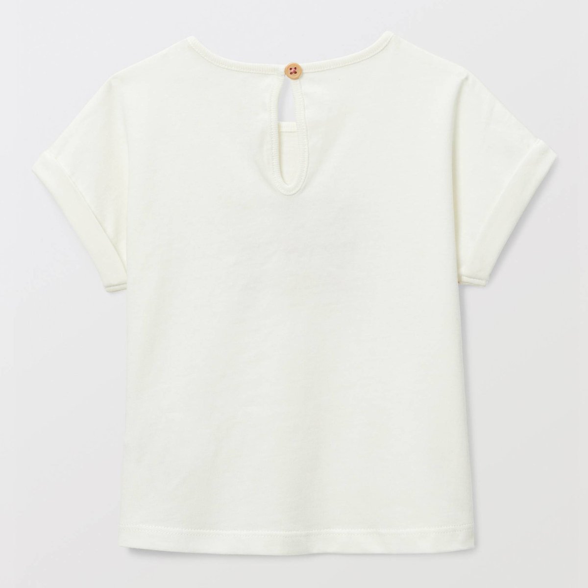 T-shirt manches courtes imprimé en coton BIO GOTS naturel, BOUT'CHOU