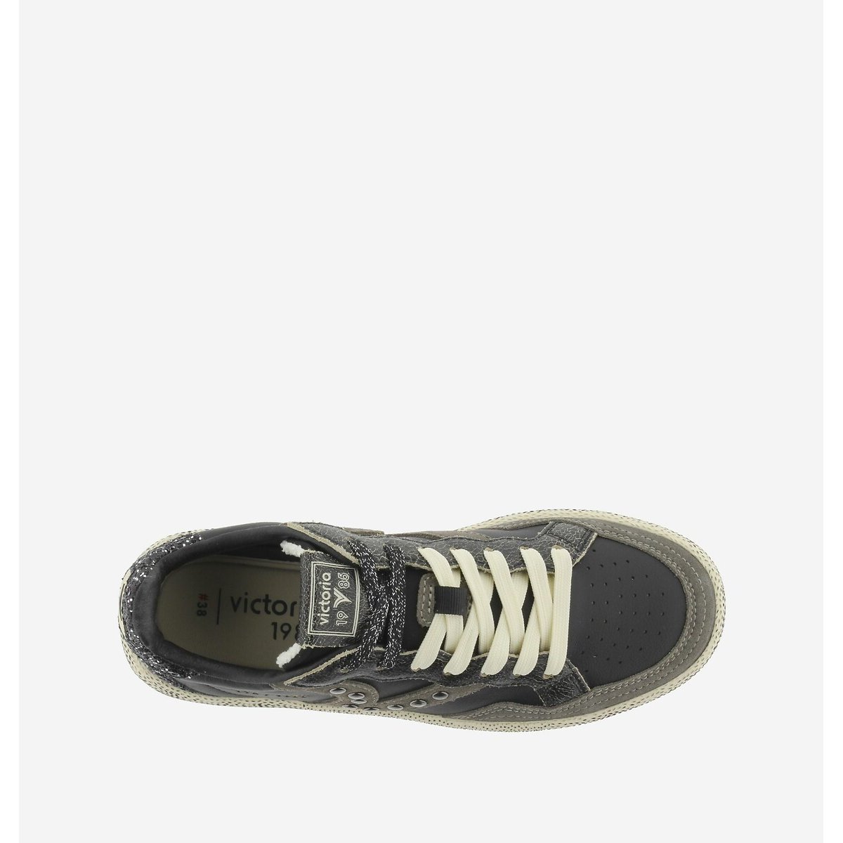 Smash Stud Leather Trainers black, VICTORIA