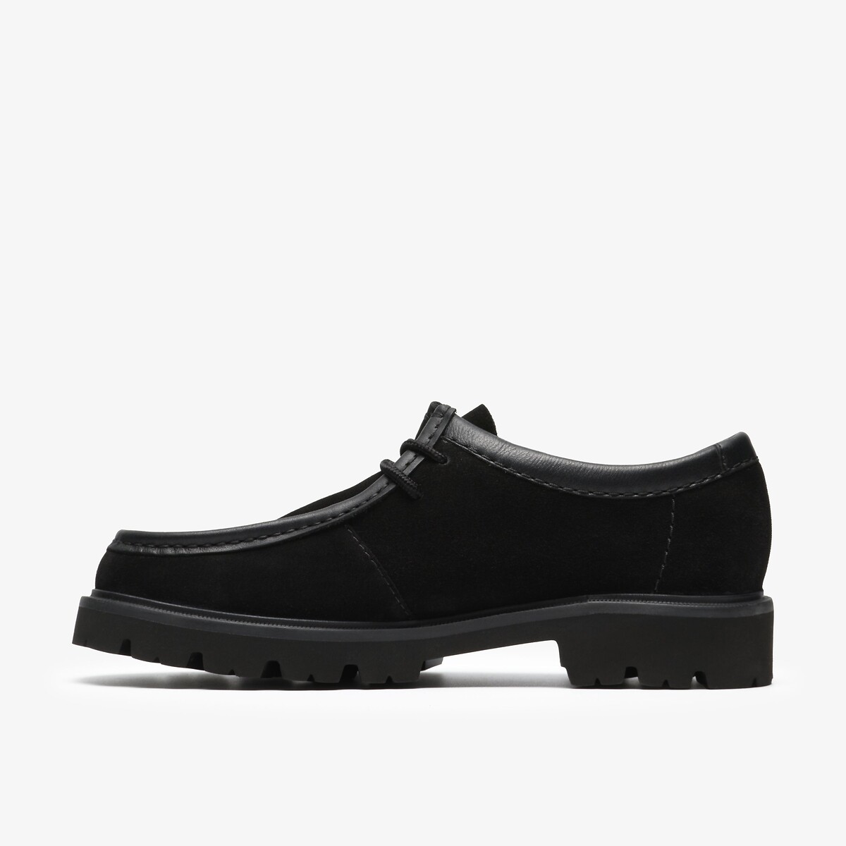 Derby's in leer Cleyhill Seam zwart, CLARKS