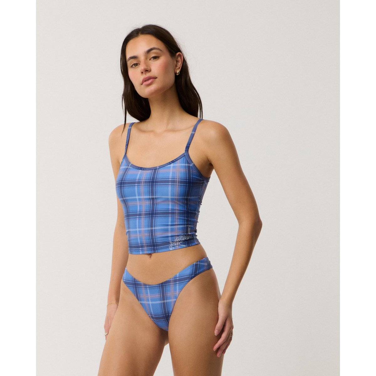 Tankini ARCHIVE PLAID blue, RIP CURL