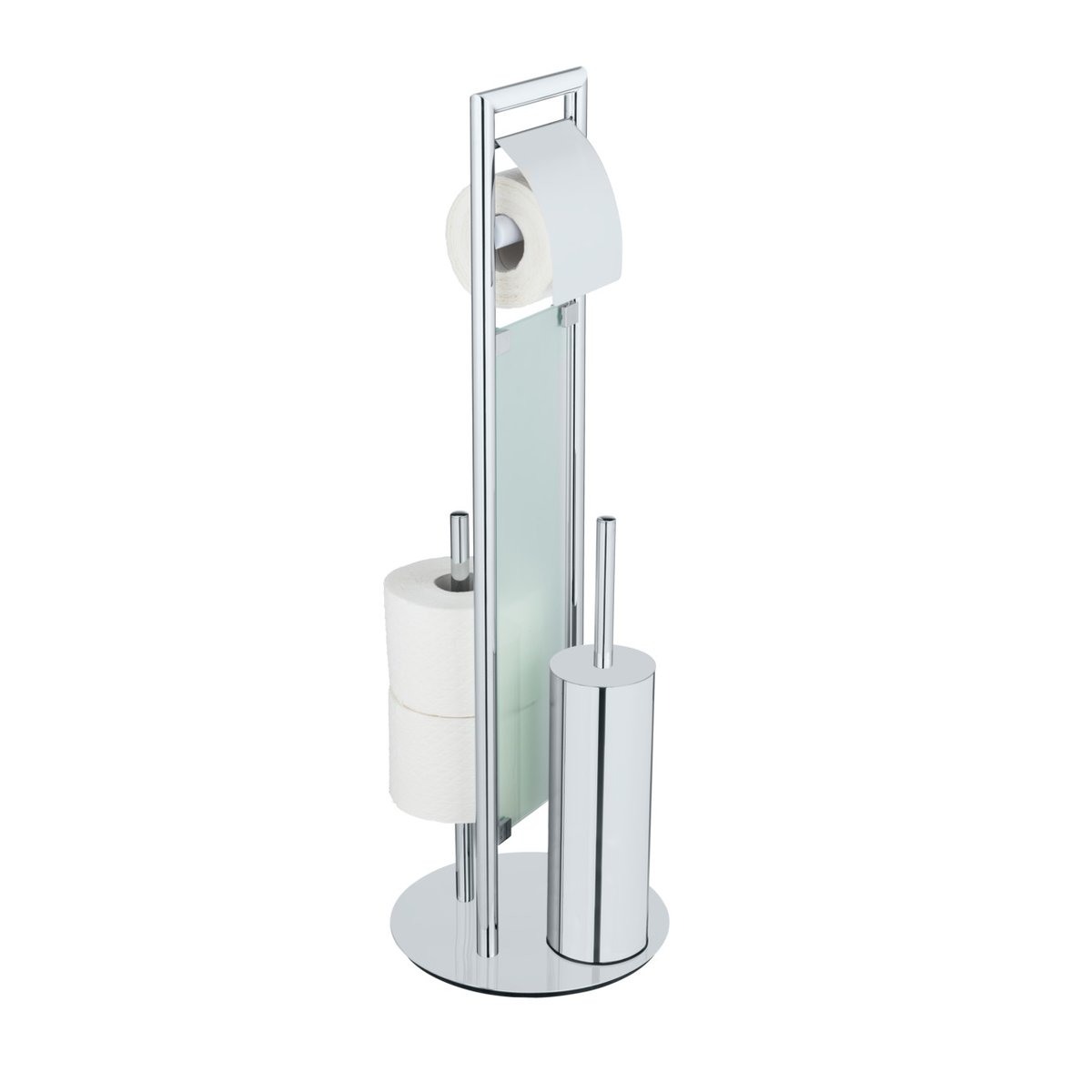 Serviteur WC 3en1 SULMONA argent brillant, WENKO