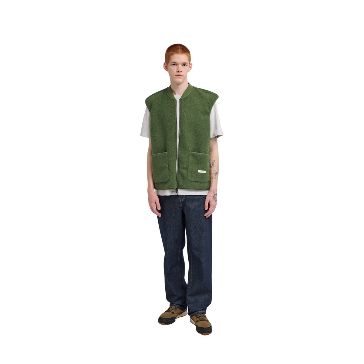 Veste en polaire SEFTON GILET vert bronze green, ELEMENT