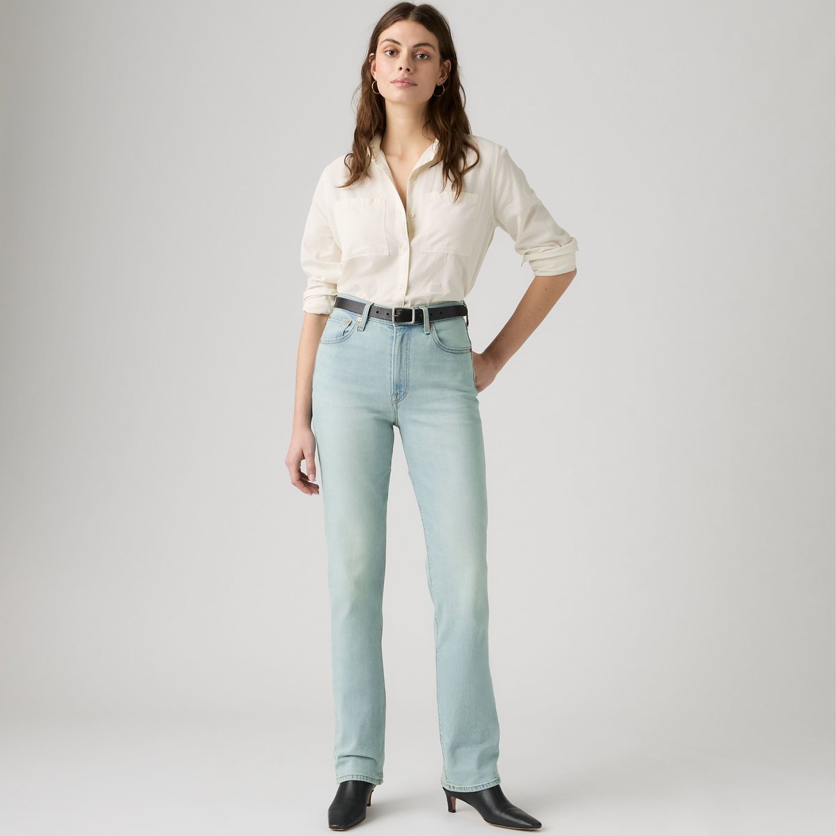 Jean Ribcage Slim bleu - belindas light, LEVI'S