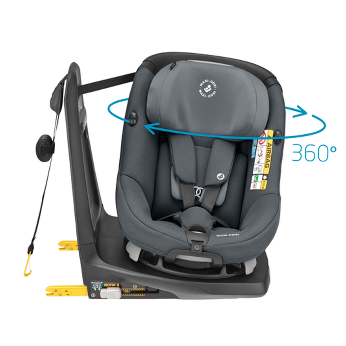 Siège auto pivotant Isofix AxissFix gris, MAXI COSI