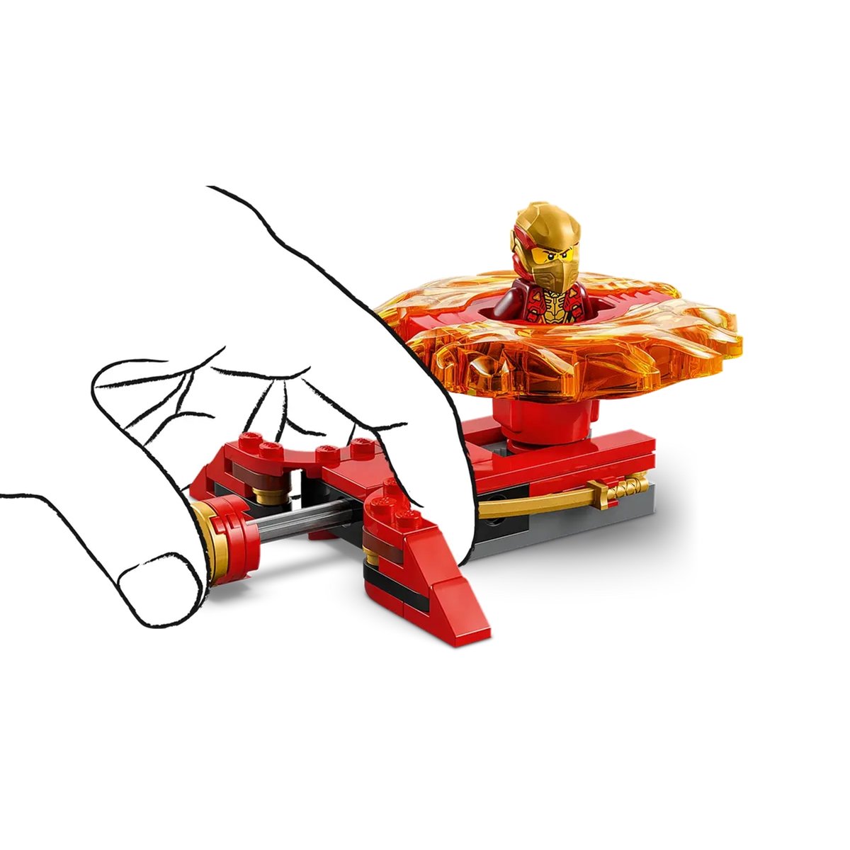 LEGO NINJAGO - La toupie Spinjitzu du dragon de Kai - 71823 multicolore, LEGO