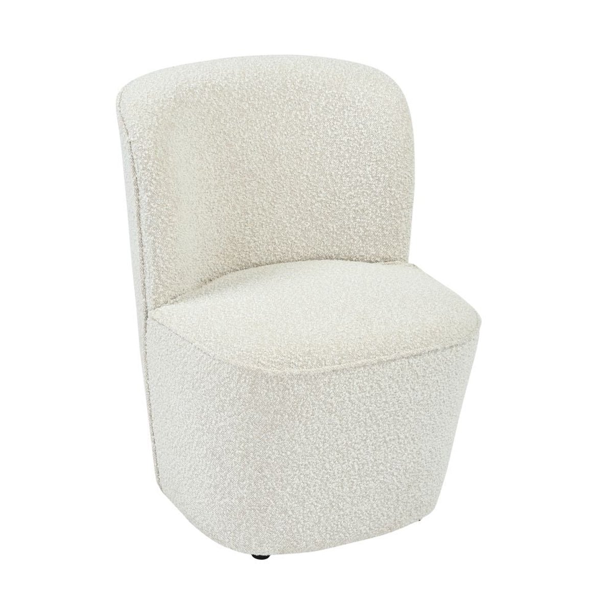 Fauteuil en bouclette écru ecru, ZAGO