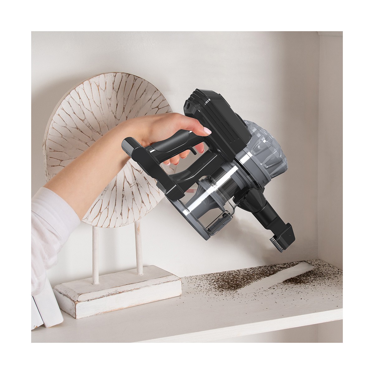 Aspirateur balai sans fil gris, LIVOO