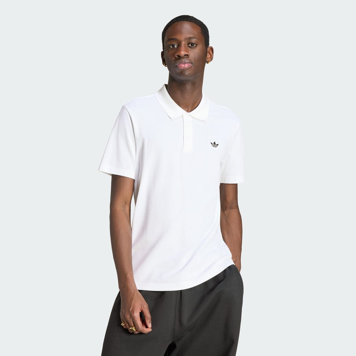 Polo T-Shirt Trèfle Essentials Polo T-Shirt Trèfle Essentials white, adidas Originals