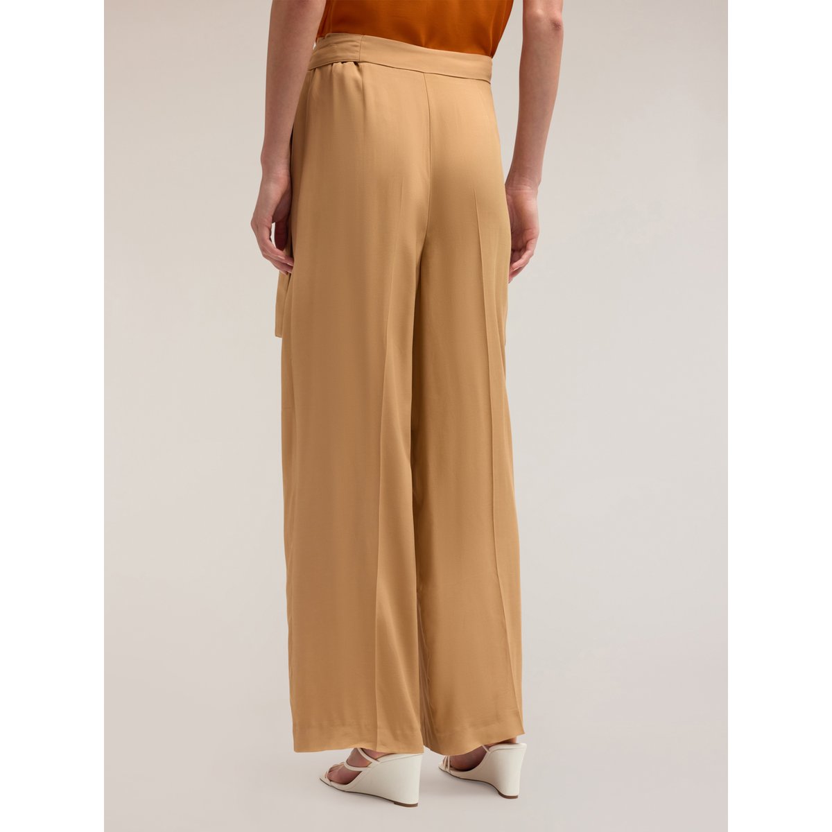 Pantalon paréo en viscose beige, MOTIVI