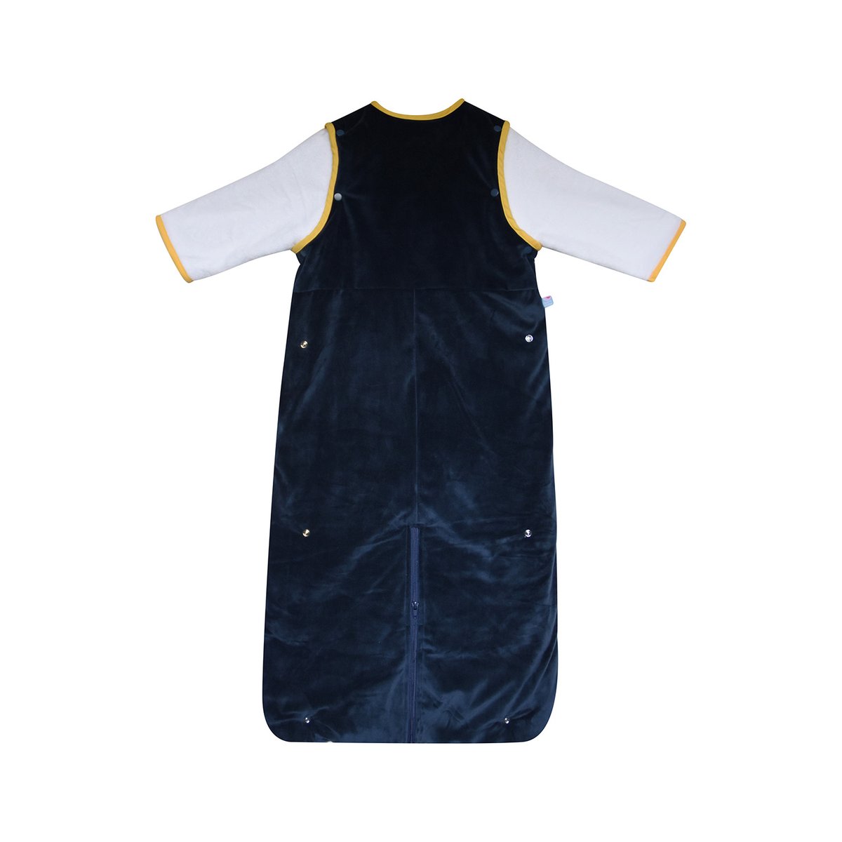 Gigoteuse 6/36m isaÏa velours doux manches amovibles securite auto bleu, SUCRE D'ORGE