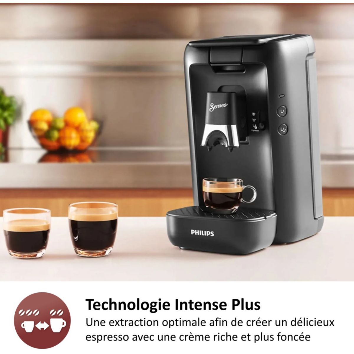 Cafetière à dosettes maestro CSA260/61 noir noir, PHILIPS