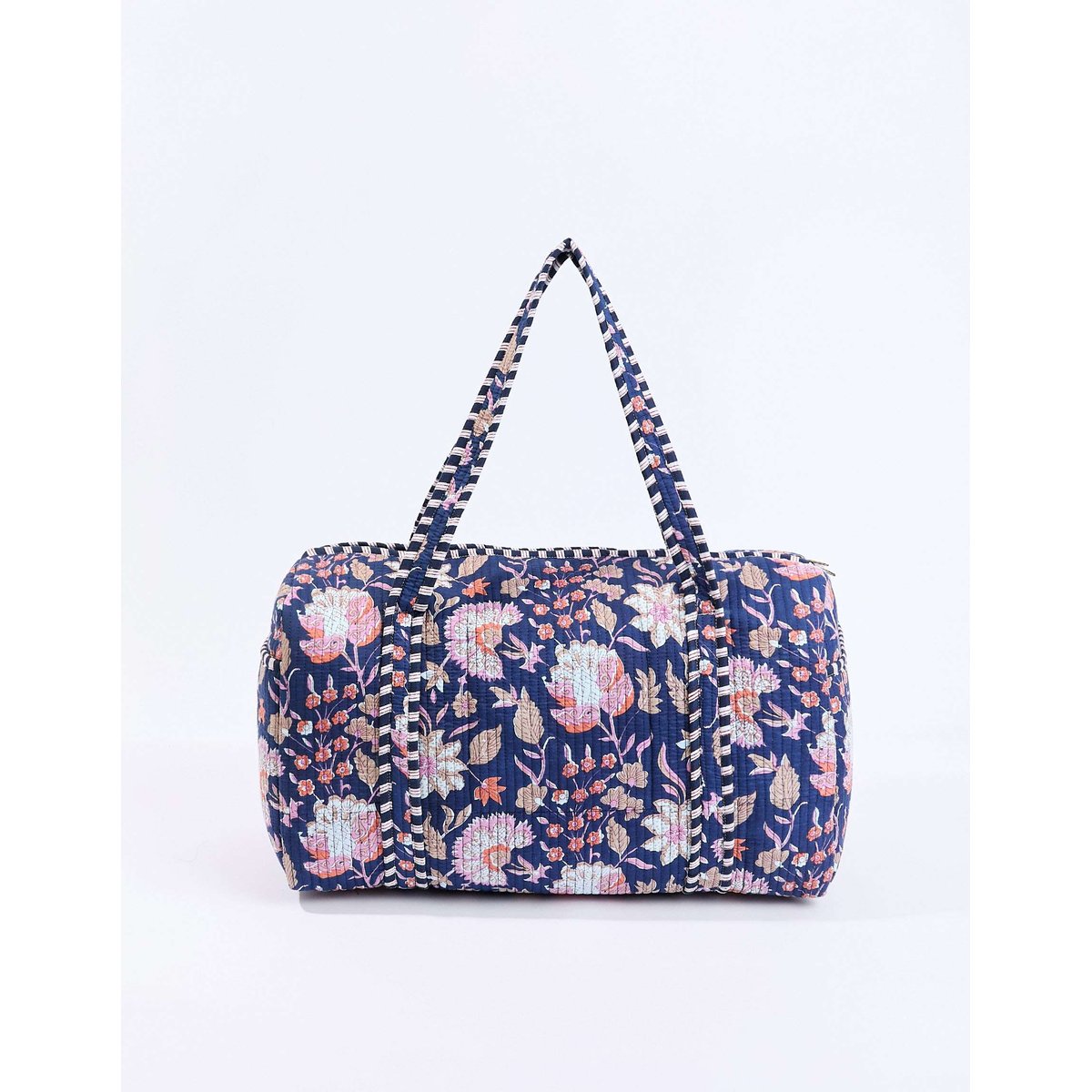 Sac week-end coton imprimé DUFFLE couleur unique, LA FIANCÉE