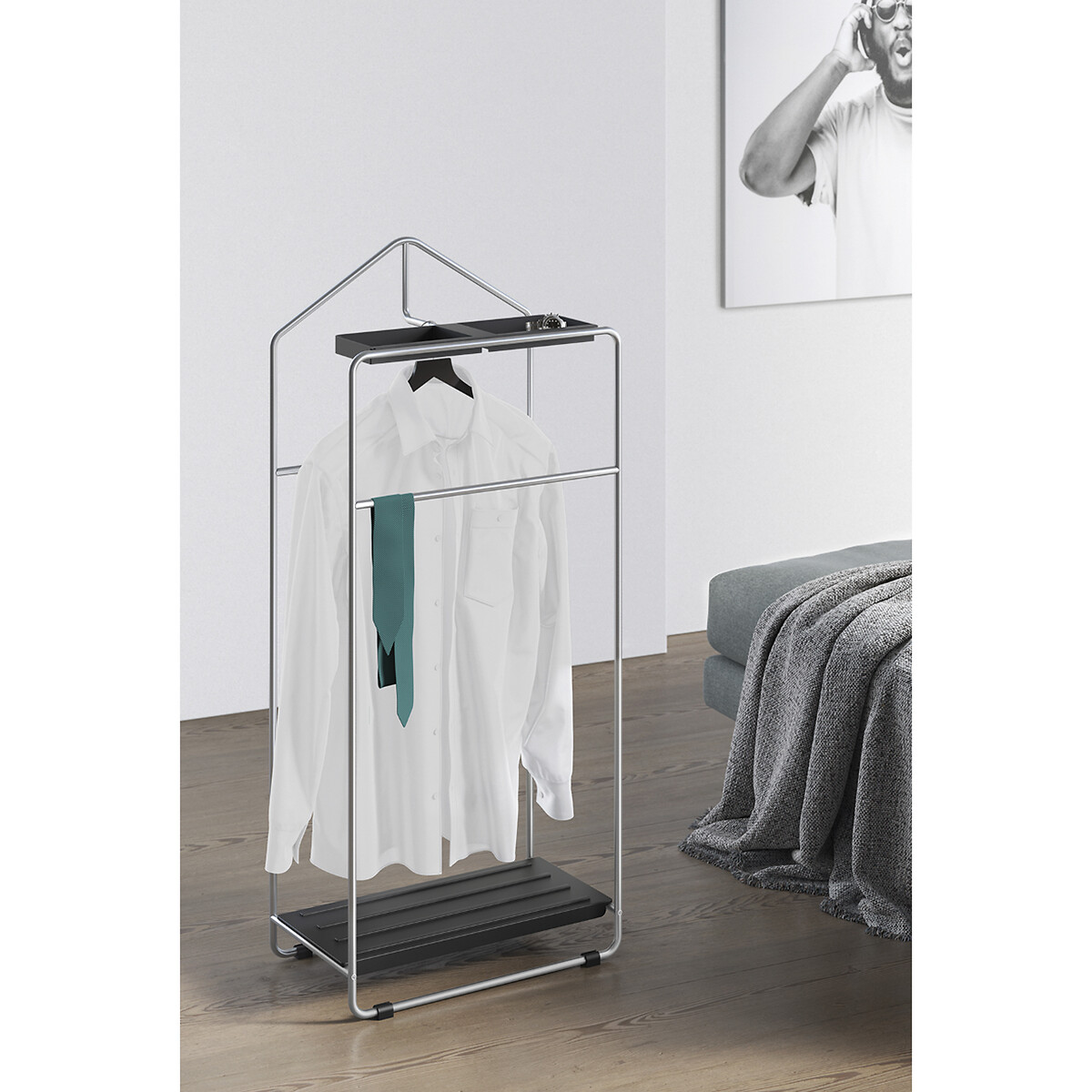 Cabide de quarto Mecor, ZACK inox, ZACK