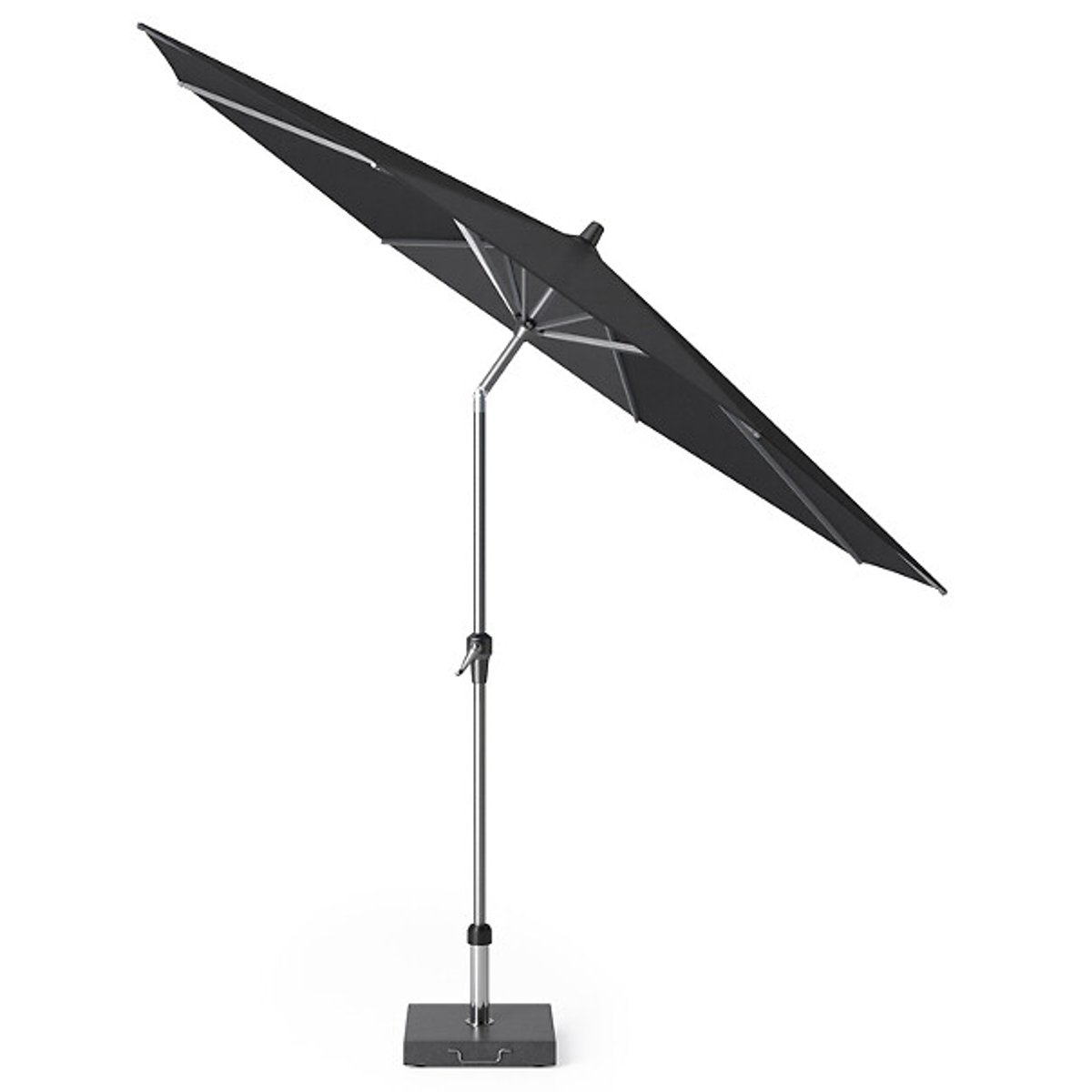 Seville Premium Centre Pole Round Parasol 3m black, SO'HOME