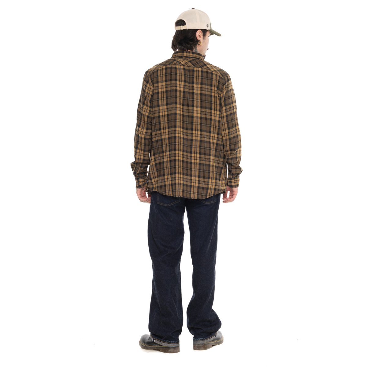Chemise à carreaux Jack marron/noir, VON DUTCH