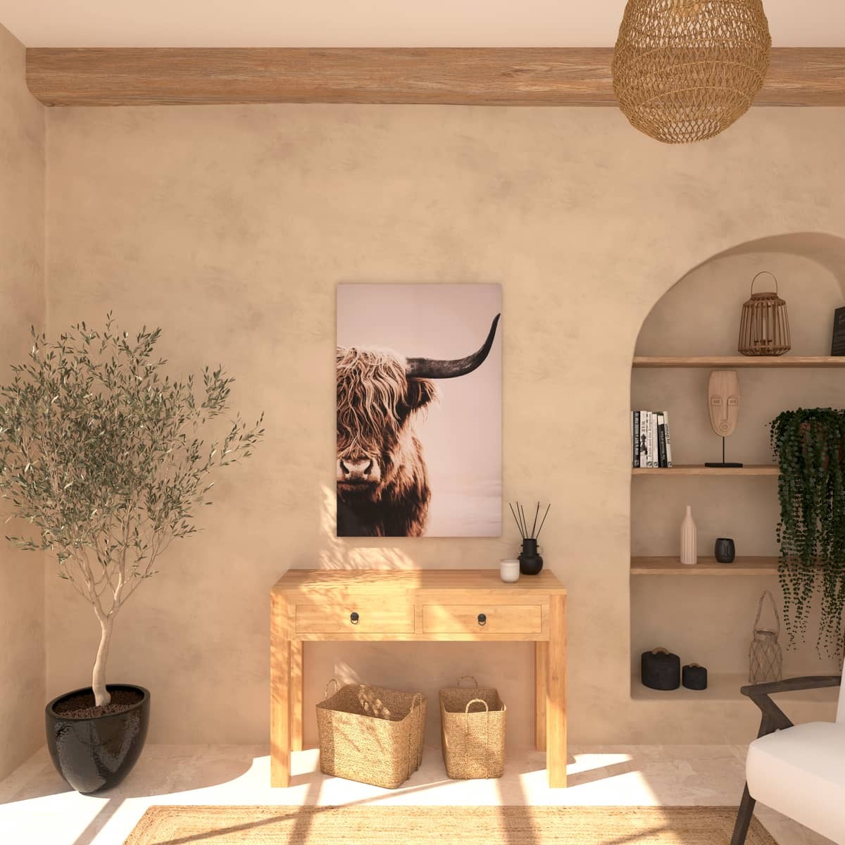 Toile imprimée ANIMAUX multicolore, ATMOSPHERA